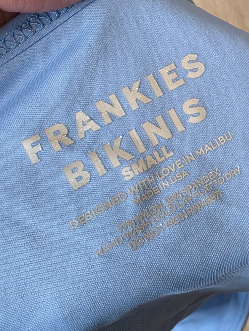 FRANKIES BIKINIS Full Moon Striped Micro Bikini Bottom S